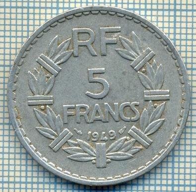 4394 MONEDA - FRANTA - 5 FRANCS - ANUL 1949 -starea care se vede foto