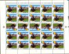 SD Romania 2004 LP1633-Romania membra NATO, coala de 25,cu 5 per. tete-beche,MNH, Nestampilat
