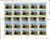 Cumpara ieftin SD Romania 2004 LP1633-Romania membra NATO, coala de 25,cu 5 per. tete-beche,MNH