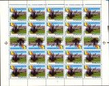 Cumpara ieftin SD Romania 2004 LP1633-Romania membra NATO, coala de 25,cu 5 per. tete-beche,MNH, Nestampilat