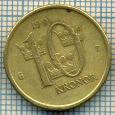 4380 MONEDA - SUEDIA - 10 KRONOR - ANUL 1991 -MEDAL -starea care se vede