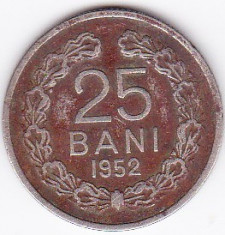 25 bani 1952 foto