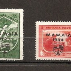 SD Romania 1934 LP107- Jamboreea Nationala Mamaia, supratipar, serie 6 val., MLH