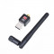 Placa adaptor de retea Mini USB 150M 150Mbps Wireless cu Antena LAN Adapter 802.11b/n/g WiFi w/ 2dBi Antenna