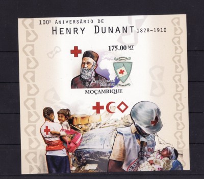 MOZAMBIC 2010 CUCEA ROSIE-HENRI DUNANT NEDANTELAT foto