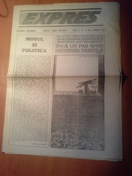 ziarul expres ianuarie 1991- art. &quot;mosul si politica&quot; scris de cornel nistorescu