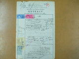 Extract act nastere Primaria sectorului 1 central Bucuresti 1919 + bilete primaria Bucuresti