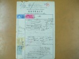 Extract act nastere Primaria sectorului 1 central Bucuresti 1919 + bilete primaria Bucuresti