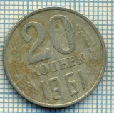 4470 MONEDA - RUSIA(U.R.S.S.) - 20 KOPEKS - ANUL 1961 -starea care se vede