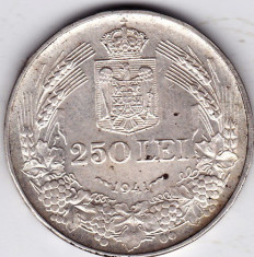 3) 250 lei 1941 argint 12 grame,0.835,NSD,LUCIU MONETARIE,XF/a.UNC foto