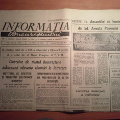 ziarul informatia bucurestiului 19 ianuarie 1974