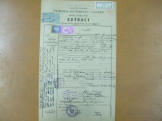 Extract Primaria Bucuresti Sectorul 1 galben 1888 act nastere