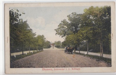 B76415 Romania Buzau Bulevardul IC bratianu 2 scans foto