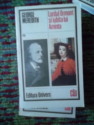 LORDUL ORMONT SI IUBITA LUI AMINTA -GEORGE MEREDITH foto