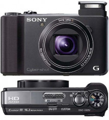 SONY DSC HX-9V BIONZ 16.2MP Superangular cu zoom 16X, FULL HD FILM 50p, 3D, GPS, 2 baterii, panorama 3D prin balans, panoramare inteligenta la 42.9MP foto