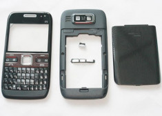 carcasa noua originala telefon nokia e 72 neagra + folie protectie ecran + expediere gratuita foto