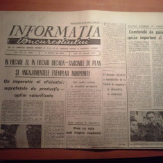 ziarul informatia bucurestiului 28 ianuarie 1974