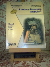 Nicolae Manolescu - Limba si literatura romana manual pentru clasa a XI a foto