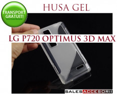 HUSA LG OPTIMUS 3D MAX P720 SILICON GEL TPU S-LINE ALBA SEMITRANSPARENTA - TRANSPORT GRATUIT foto