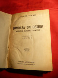 Jules Verne- Comoara din Ostrov ,vol.1si2 ,interbelica, colegate ,128+120 pag