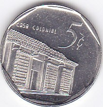 Moneda Cuba 5 Centavos 1996 - KM#575.2 XF foto