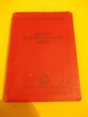 AGENDA ELECTRICIANULUI ANUL 1953 foto