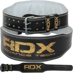 Vand curea/centura fitness/culturism - protectie ptr spate - marca RDX din piele !!! foto