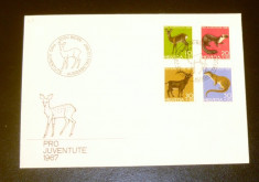 FDC Elvetia - plic prima zi - FAUNA - ANIMALE SALBATICE - 1967 - 2+1 gratis toate produsele la pret fix - RBK3608 foto