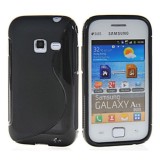 Husa Samsung Galaxy Ace Duos S6802 + stylus, Negru, Gel TPU