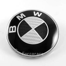 Emblema cheie BMW 14 mm logo sigla alb-negru foto