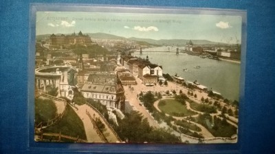 Vedere Dunai reszlet a kiralyt varral Budapest mit Konig Burg foto