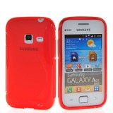 Husa Samsung Galaxy Ace Duos S6802 + stylus, Rosu, Gel TPU