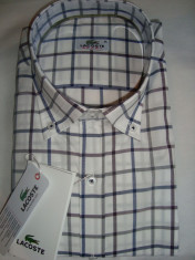 CAMASA/ CAMASI LACOSTE MODEL NOU SLIM FIT BUMBAC100% doar masura XL foto