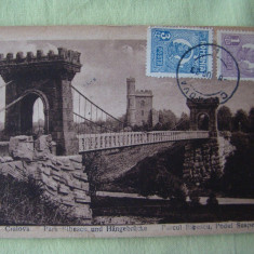 CRAIOVA - Parcul Bibescu si Podul Suspendat - 1923