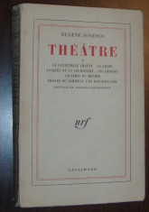 EUGENE IONESCO - THEATRE, VOL. I (ED. GALLIMARD, LB. FRANCEZA) foto