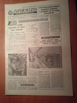 ziarul informatia bucurestiului 29 aprilie 1980-foto cu pasajul bucur-obor foto