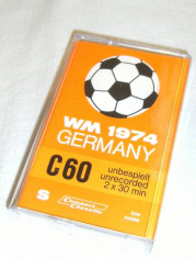 CASETA AUDIO PROMOTIONALA C.M. FOTBAL GERMANIA 1974 ! SUPER RAR ! foto