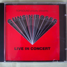 GUNS'N'ROSES - Live In Concert - C D Original - NOU