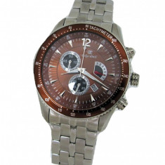 Ceas Chronograph OSKAR EMIL Silver , 10 ATM WATER RESISTANT