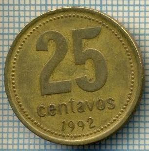 4592 MONEDA - ARGENTINA - 25 CENTAVOS - ANUL 1992 -starea care se vede foto