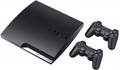 PlayStation 3 Slim 320 GB + 2 controllere + 1 joc la alegere foto