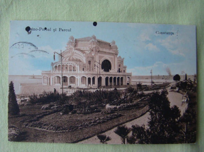CONSTANTA - Casino Portul si Parcul - 1912