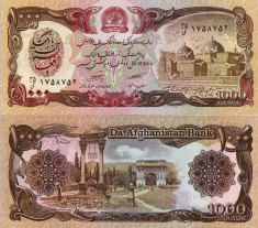 AFGANISTAN 1.000 afganis 1979 UNC!!! foto