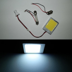 Bec LED COB Panel, placa, placuta, pt plafoniera, numar inmatriculare T10, Ba9s, C5W - Culoare Alb Xenon 6000k - leduri auto, led auto, bec tuning foto