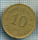 4590 MONEDA - HONG KONG - 10 CENTS - ANUL 1987 -starea care se vede