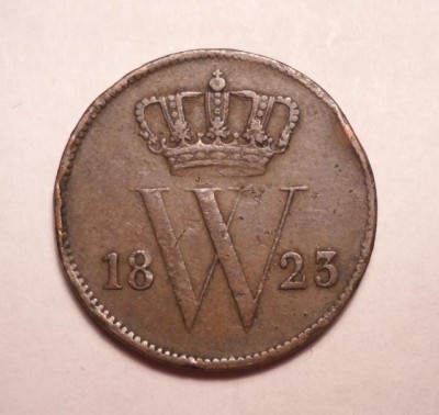 Olanda 1 cent 1823 foto