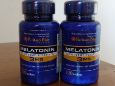 Melatonina 3MG! Fabricat in Statele Unite. Sigilat. Garantie - 120 de pastile/recipient!!! foto