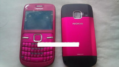 Vand Carcasa Nokia C3 Noua Completa Roz Pink foto