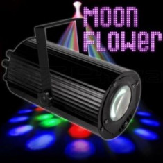 SUPER SCANNER LUMINI DISCO CU LEDURI MOON FLOWER LX15,LUMINA DISCO CU LEDURI SI ACTIVARE LA SUNET,FUNCTIE DE STOBO. foto