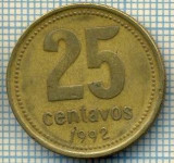 4593 MONEDA - ARGENTINA - 25 CENTAVOS - ANUL 1992 -starea care se vede